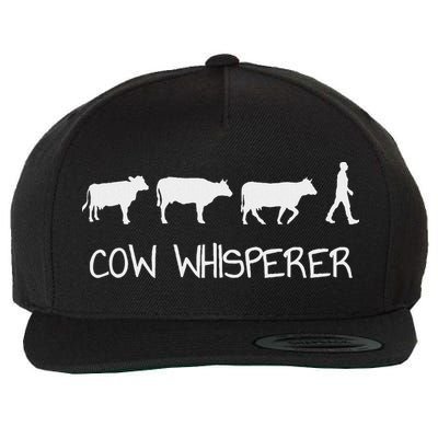 Cow Whisperer Wool Snapback Cap