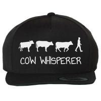 Cow Whisperer Wool Snapback Cap