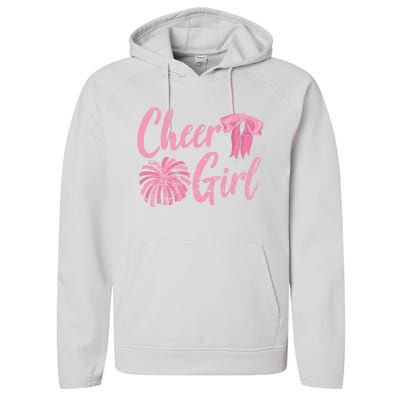 Cheering Women Cheer Girls Cheerleading Cheerleader Gift Performance Fleece Hoodie