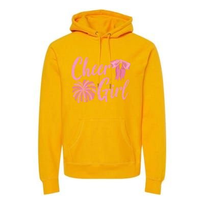 Cheering Women Cheer Girls Cheerleading Cheerleader Gift Premium Hoodie