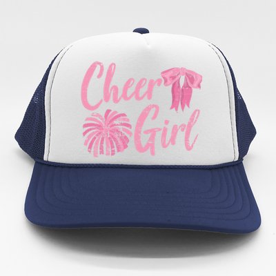 Cheering Women Cheer Girls Cheerleading Cheerleader Gift Trucker Hat