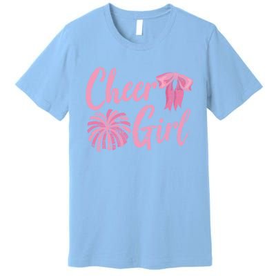 Cheering Women Cheer Girls Cheerleading Cheerleader Gift Premium T-Shirt