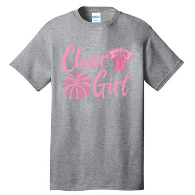 Cheering Women Cheer Girls Cheerleading Cheerleader Gift Tall T-Shirt