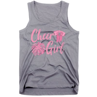 Cheering Women Cheer Girls Cheerleading Cheerleader Gift Tank Top