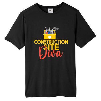 Construction Worker Construction Site Diva Gift Tall Fusion ChromaSoft Performance T-Shirt