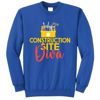 Construction Worker Construction Site Diva Gift Sweatshirt