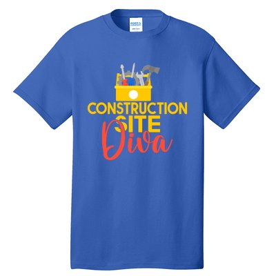 Construction Worker Construction Site Diva Gift Tall T-Shirt