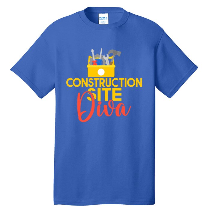 Construction Worker Construction Site Diva Gift Tall T-Shirt