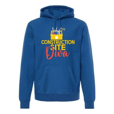 Construction Worker Construction Site Diva Gift Premium Hoodie