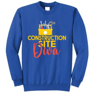 Construction Worker Construction Site Diva Gift Tall Sweatshirt