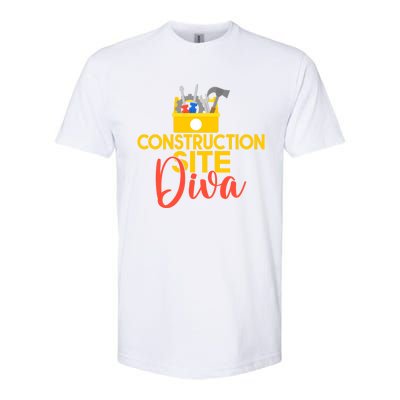 Construction Worker Construction Site Diva Gift Softstyle® CVC T-Shirt