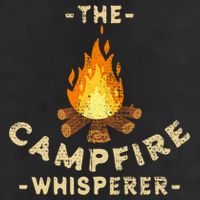 Campfire Whisperer Camping Pun Camper Campfire Funny Gift 7 Panel Mesh Trucker Snapback Hat
