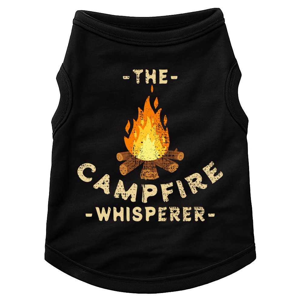 Campfire Whisperer Camping Pun Camper Campfire Funny Gift Doggie Tank