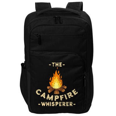 Campfire Whisperer Camping Pun Camper Campfire Funny Gift Impact Tech Backpack