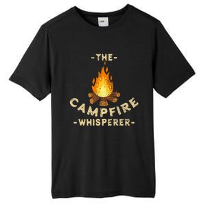 Campfire Whisperer Camping Pun Camper Campfire Funny Gift Tall Fusion ChromaSoft Performance T-Shirt