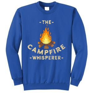 Campfire Whisperer Camping Pun Camper Campfire Funny Gift Sweatshirt