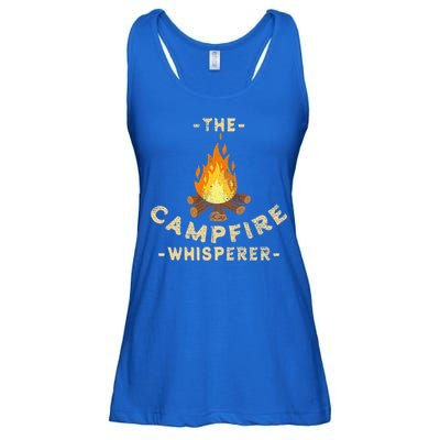 Campfire Whisperer Camping Pun Camper Campfire Funny Gift Ladies Essential Flowy Tank
