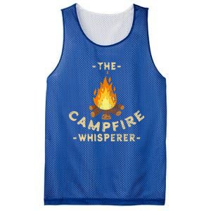 Campfire Whisperer Camping Pun Camper Campfire Funny Gift Mesh Reversible Basketball Jersey Tank