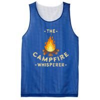 Campfire Whisperer Camping Pun Camper Campfire Funny Gift Mesh Reversible Basketball Jersey Tank