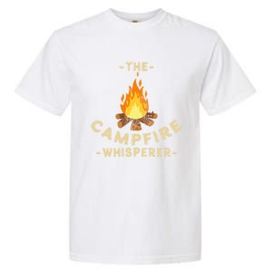 Campfire Whisperer Camping Pun Camper Campfire Funny Gift Garment-Dyed Heavyweight T-Shirt