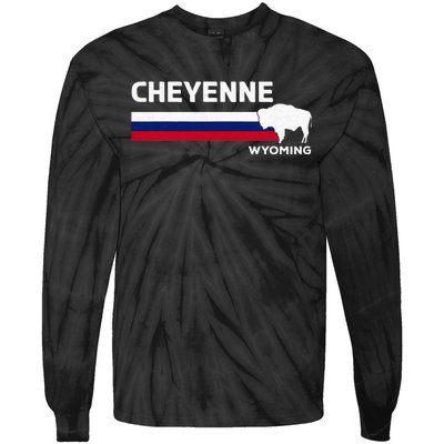 Cheyenne Wyoming Tie-Dye Long Sleeve Shirt