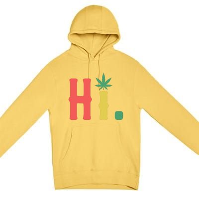 Cannabis Weed Premium Pullover Hoodie