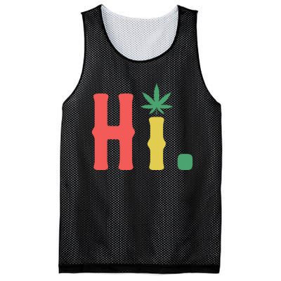 Cannabis Weed Mesh Reversible Basketball Jersey Tank