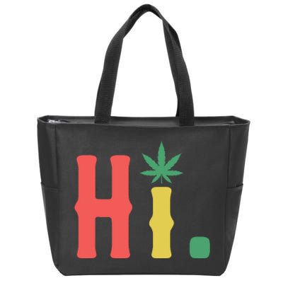 Cannabis Weed Zip Tote Bag