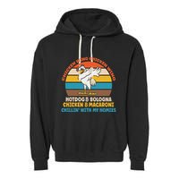 Chicken Wing Chicken Wing Hot Dog Bologna Macaroni Garment-Dyed Fleece Hoodie