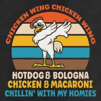 Chicken Wing Chicken Wing Hot Dog Bologna Macaroni Garment-Dyed Fleece Hoodie