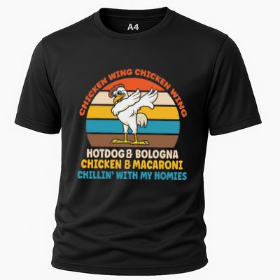 Chicken Wing Chicken Wing Hot Dog Bologna Macaroni Performance Shirt