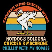 Chicken Wing Chicken Wing Hot Dog Bologna Macaroni Cooling Performance Crew T-Shirt