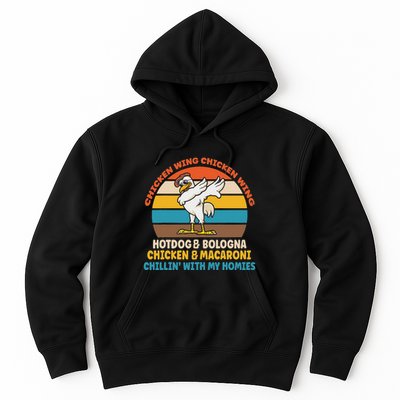Chicken Wing Chicken Wing Hot Dog Bologna Macaroni Hoodie