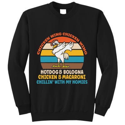 Chicken Wing Chicken Wing Hot Dog Bologna Macaroni Sweatshirt