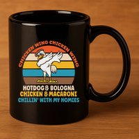 Chicken Wing Chicken Wing Hot Dog Bologna Macaroni 11oz C Handle Ceramic Mug