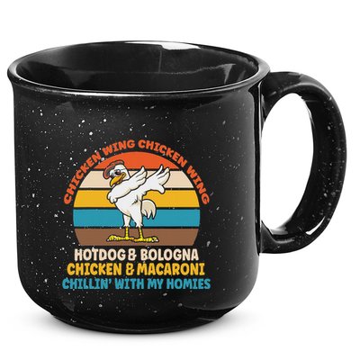 Chicken Wing Chicken Wing Hot Dog Bologna Macaroni 15oz Campfire Ceramic Mug