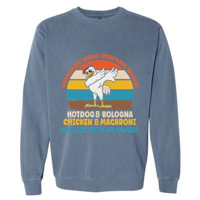Chicken Wing Chicken Wing Hot Dog Bologna Macaroni Garment-Dyed Sweatshirt