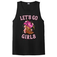 Cute Western Cow Country Western Rodeo LetS Go Girl PosiCharge Competitor Tank