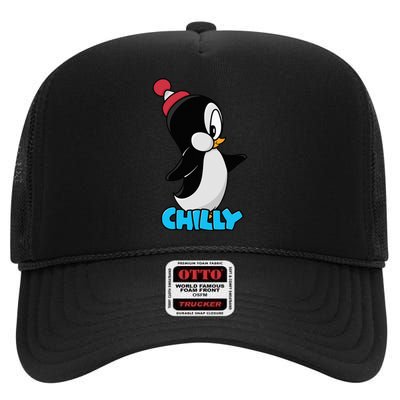 CHILLYS WILLY CARTOON funny animal High Crown Mesh Back Trucker Hat