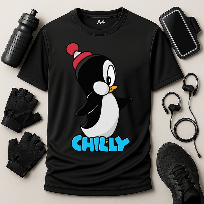 CHILLYS WILLY CARTOON funny animal Cooling Performance Crew T-Shirt
