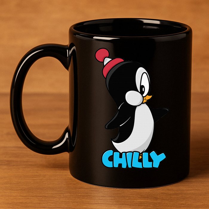 CHILLYS WILLY CARTOON funny animal 11oz C Handle Ceramic Mug