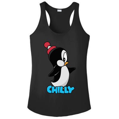 CHILLYS WILLY CARTOON funny animal Ladies PosiCharge Competitor Racerback Tank