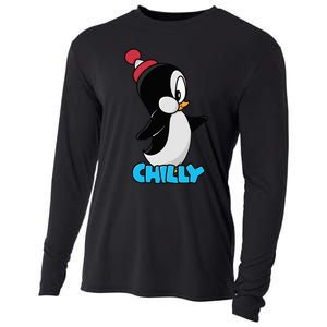 CHILLYS WILLY CARTOON funny animal Cooling Performance Long Sleeve Crew