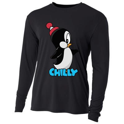 CHILLYS WILLY CARTOON funny animal Cooling Performance Long Sleeve Crew