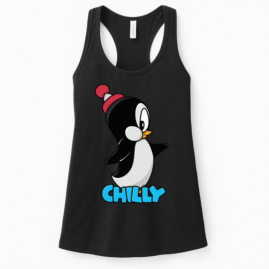 CHILLYS WILLY CARTOON funny animal Womens Tank Top