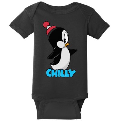 CHILLYS WILLY CARTOON funny animal Baby Bodysuit