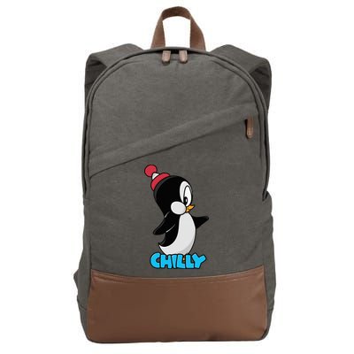 CHILLYS WILLY CARTOON funny animal Cotton Canvas Backpack