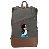 CHILLYS WILLY CARTOON funny animal Cotton Canvas Backpack