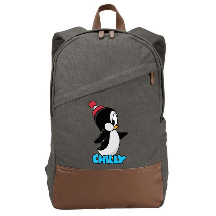 CHILLYS WILLY CARTOON funny animal Cotton Canvas Backpack