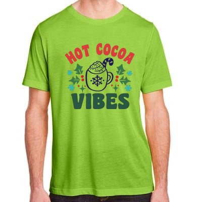 Cool Winter Christmas Hot Cocoa Vibes Adult ChromaSoft Performance T-Shirt